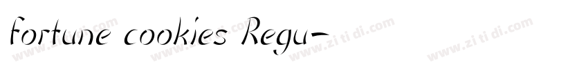 fortune cookies Regu字体转换